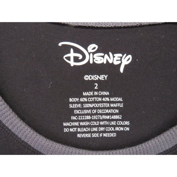 Disney Torrid Mickey Mouse Raglan Shirt Womens 2X Black Gray 3/4 Sleeve Plus - Picture 6 of 9